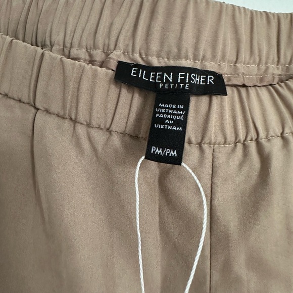 Eileen Fisher Trouser Pants in Tan/Taupe size Petite Medium - Picture 2 of 5